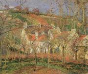 the red roofs, Camille Pissarro
